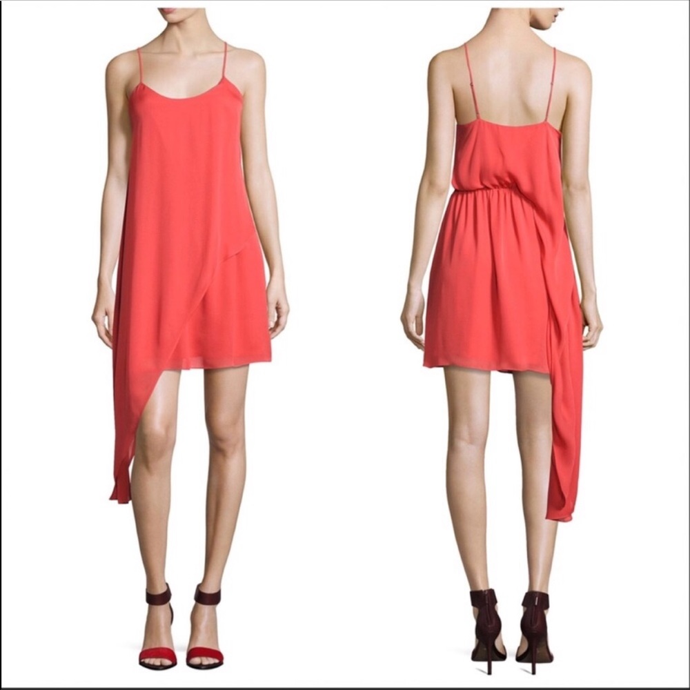 NWT Haute Hippie Pink Asymmetric Mini Dress